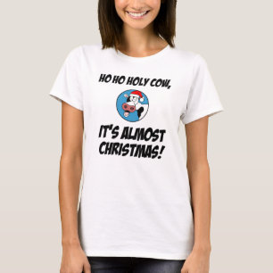 Ho Heliga Kow Det är nästan jul T Shirt