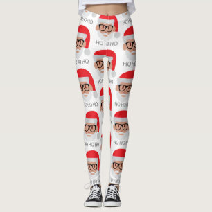 ho hipster Santa Leggings