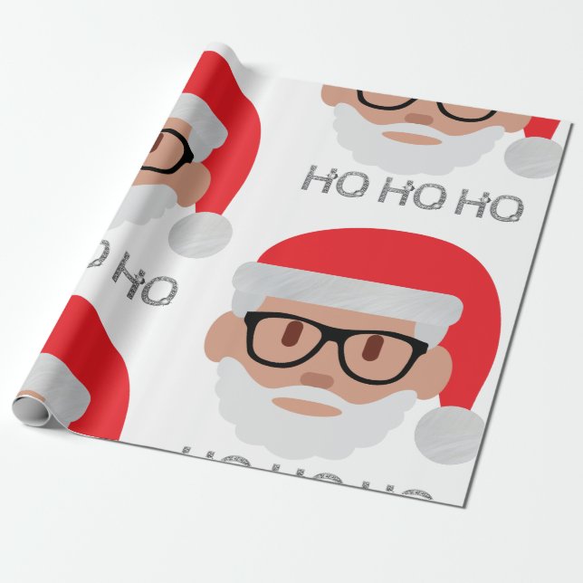 ho hipster Santa Presentpapper (Utrullad)