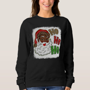 Ho Ho African American Santa Black God jul T Shirt