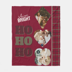 HO HO Anpassningsbar Fleece Blanket