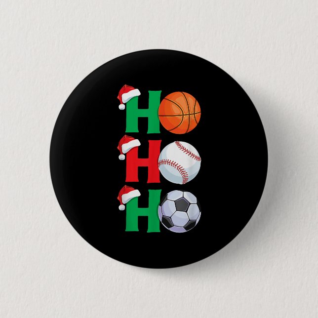 Ho Ho Boys jul Srts Basketball Baseball S Knapp (Framsida)