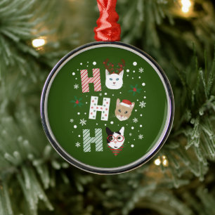 Ho Ho Cats God jul Julgransprydnad Metall