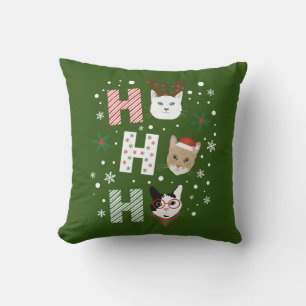 Ho Ho Cats God jul Kudde
