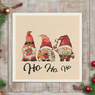 Ho Ho! Cute Nordic Gnomes jul Pappersservett