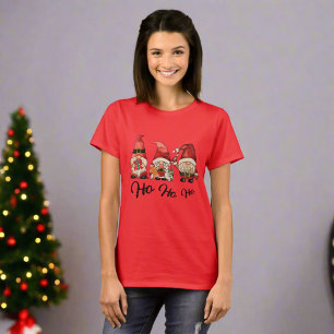 Ho Ho! Cute Nordic Gnomes jul T Shirt