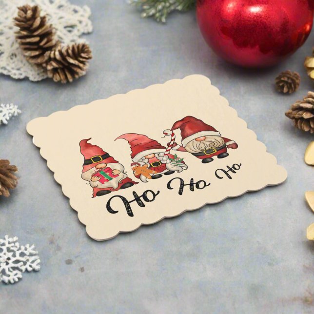 Ho Ho! Cute Nordic Gnomes jul Underlägg Papper (Skapare uppladdad)