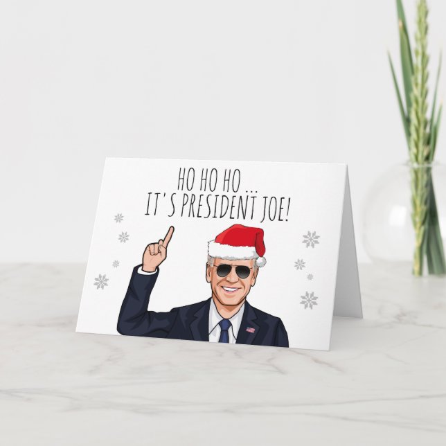 HO HO, DET ÄR PRESIDENT JOE. KORT (Framsida)