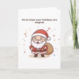 Ho Ho Förhoppningsvis Har Din Jul Magi Puchi Kort