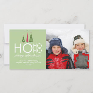 Ho Ho God jul-fotokort Julkort