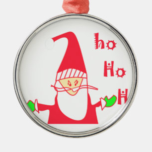 Ho Ho God jul från Santa.png Julgransprydnad Metall
