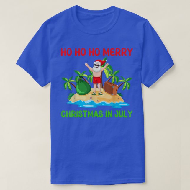 Ho Ho God jul i juli T Shirt (Design framsida)