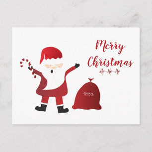 Ho Ho God jul Jultomten Vykort