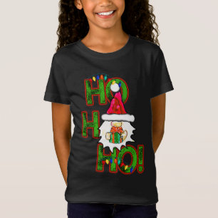Ho! Ho! God jul Santa Gnome T Shirt