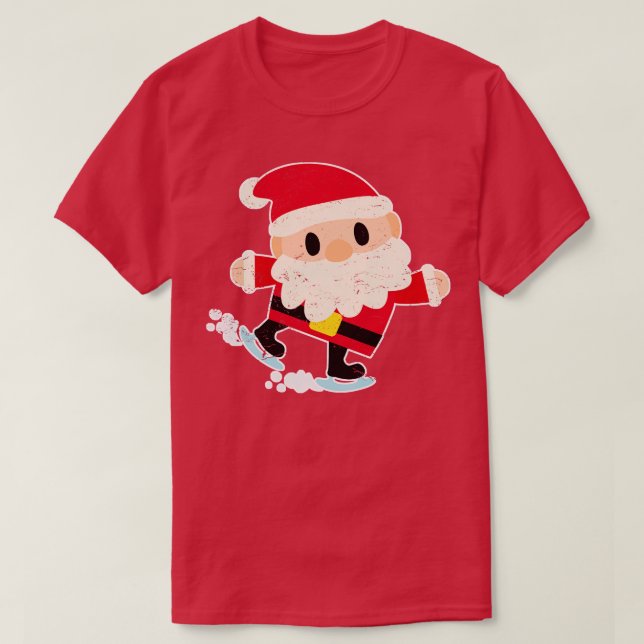 Ho Ho God jul Santa Hat Beard och Costu T Shirt (Design framsida)