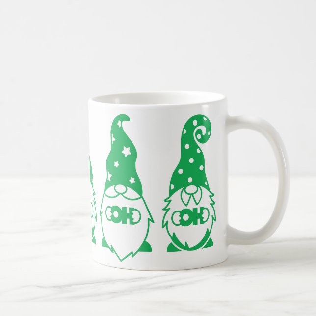 Ho Ho Grönt Gnomes Kaffemugg (Höger)