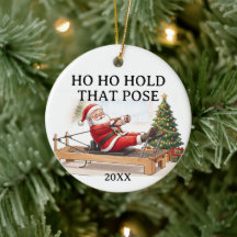 Ho Ho Håll Den Positionen Roliga Santa Pilates Jul