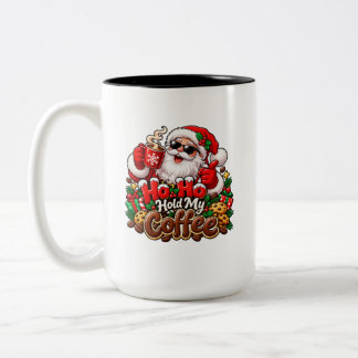 Ho Ho Håll Min Kaffe Rolig Tomte Jul Kaffe Två-Tonad Mugg