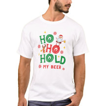Ho Ho Håll Min Öl Tomte Rudolf Ren Rolig T