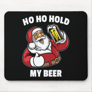 Ho Ho Håll Min Öl Tröja Tomte Jul I Juli Musmatta