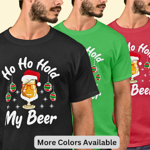 Ho Ho Håll mitt öl Aussie-julsvart T Shirt