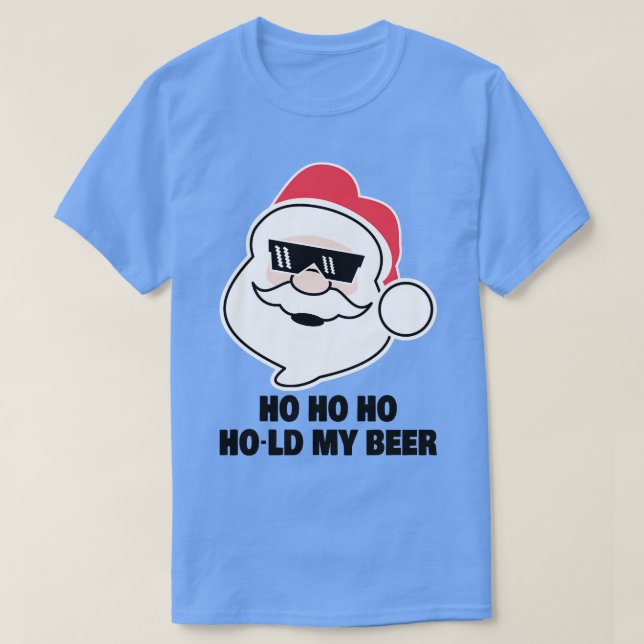 Ho Ho håller min Beer-fina tomtdricksoffert ( T Shirt (Design framsida)