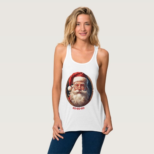 Ho Ho Happiness Linne Med Racerback (Hel framsida)