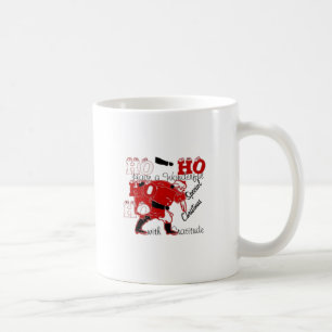 HO HO har en underbar jul med tacksamhet Kaffemugg