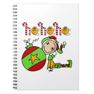 Ho Ho Helgdag Elf Jingle Klockor jul Anteckningsbok
