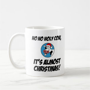 Ho Ho Heliga Cow nästan jul Kaffemugg