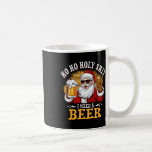 Ho Ho Heliga jag behöver en Beer Funny Santa Dri Kaffemugg
