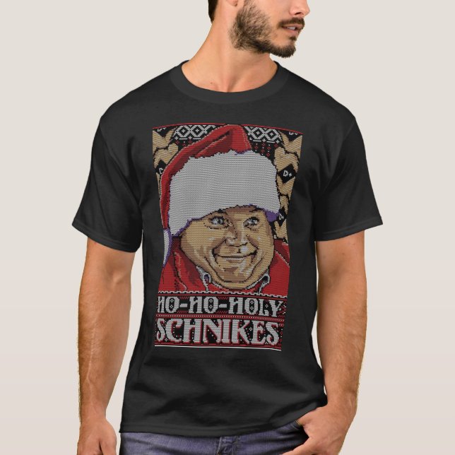 Ho Ho Heliga Schnikes ful christmas presentidé Mem T Shirt (Framsida)