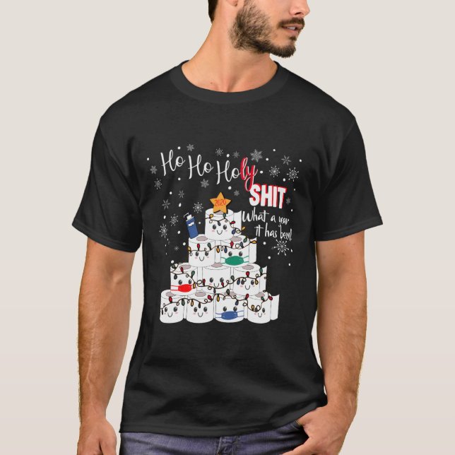 Ho Ho Heliga, vilket år 2020 är ett underbart Sarc T Shirt (Framsida)