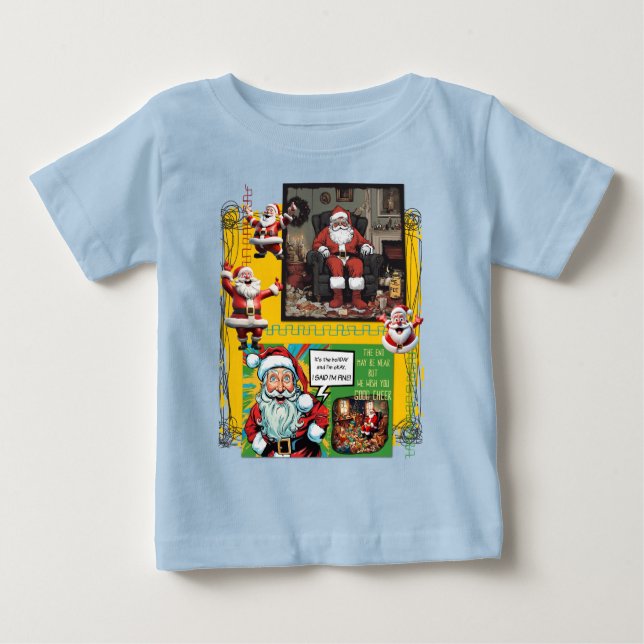 HO HO HELP baby t-shirt (Framsida)