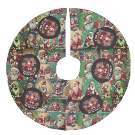 HO HO HELP träd skirt Julgransmatta Fusklinne