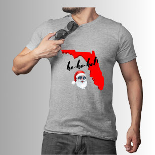 ho-ho-hett! God jul Florida Stil Helgdag T Shirt