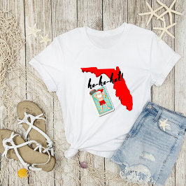 ho-ho-hett! God jul Florida Stil Helgdag T Shirt