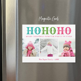 Ho Ho Ho | 3 Magnetkort för fotokollage