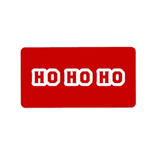 HO HO HO ADRESSETIKETT (Framsidan)