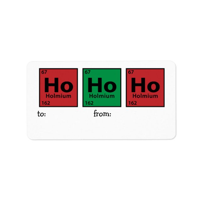 Ho Ho Ho Adressetikett (Framsidan)