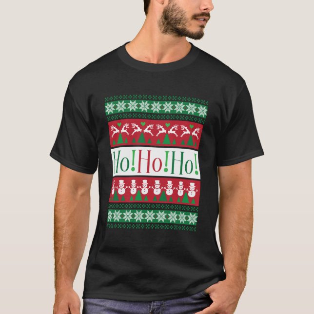 Ho!Ho!Ho! Äkta julsötare Helgdag Manar Kvinnor T Shirt (Framsida)
