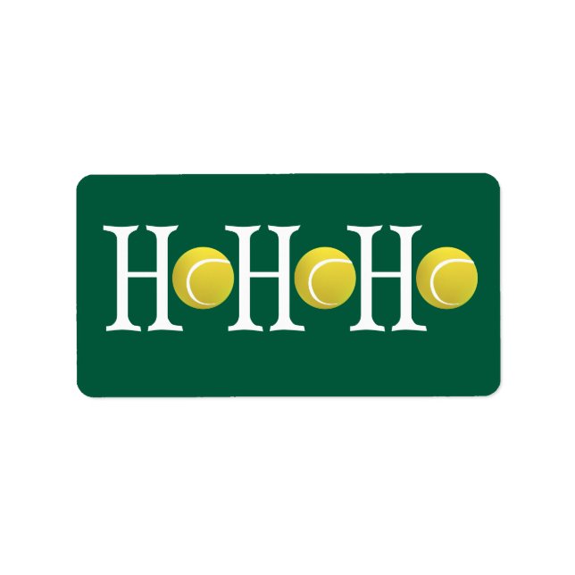 HO-HO-HO - Anpassa bakgrund Adressetikett (Framsidan)