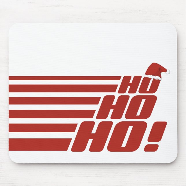 Ho Ho Ho anpassningsbar Julafton mousepad Musmatta (Framsidan)