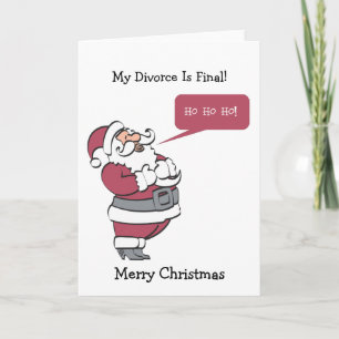 Ho Ho Ho är min skilsmässa finalen Helgkort