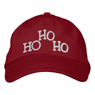 HO HO HO av SRF Broderad Keps