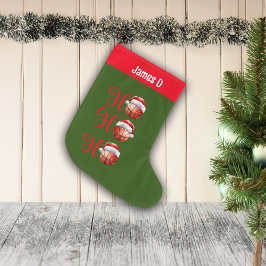 Ho Ho Ho Basketball-eget namn Stor Julstrumpa
