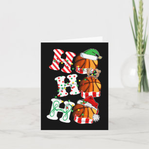 Ho Ho Ho Basketboll Ljussanta Hatt ren ELF Kort