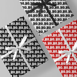 Ho. Ho. Ho. Black, White & Red Chic & Stylish