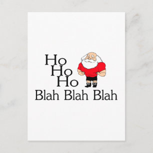 Ho Ho Ho Blah Blah Blah jul Helg Vykort