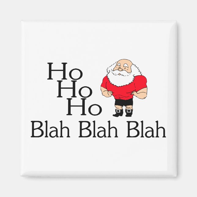 Ho Ho Ho Blah Blah Blah jul Magnet (Framsidan)